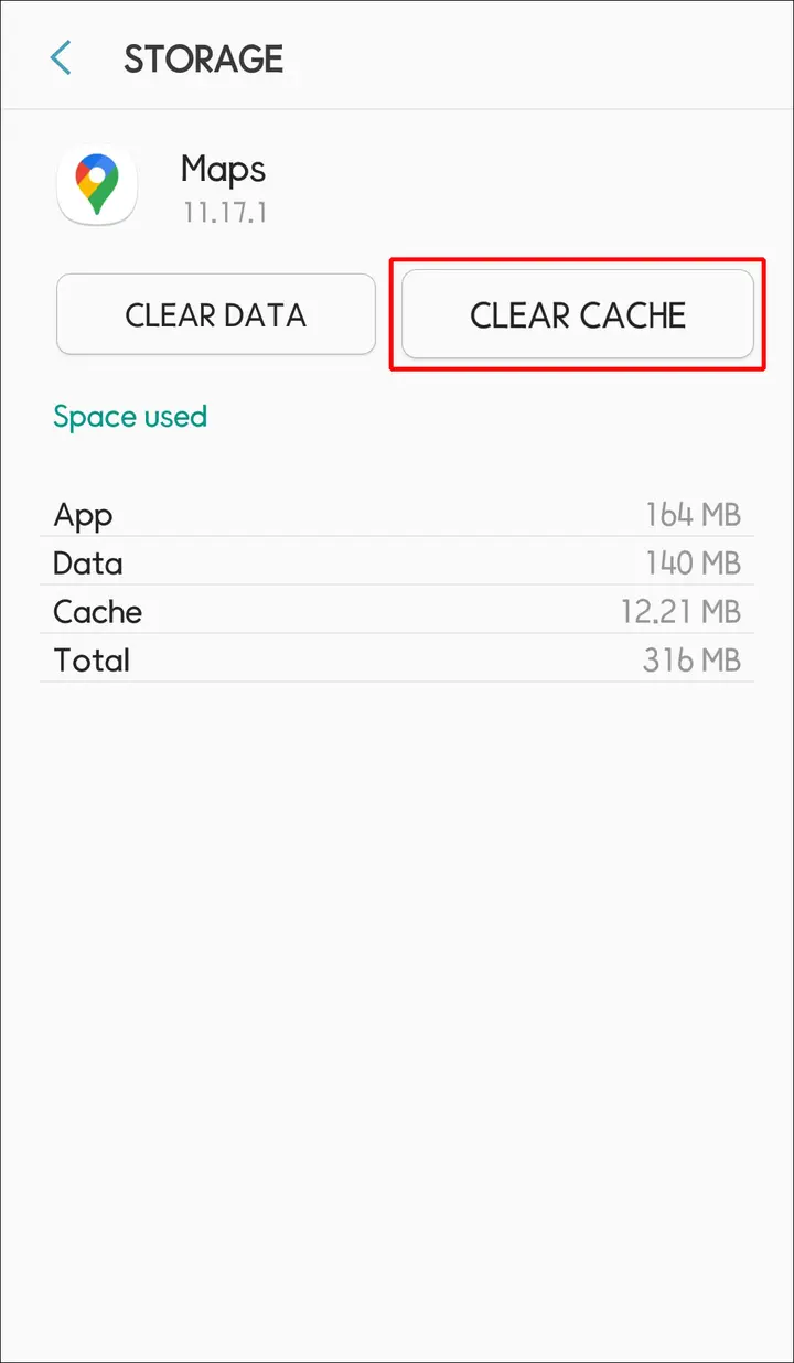 Clear cache y datos 5