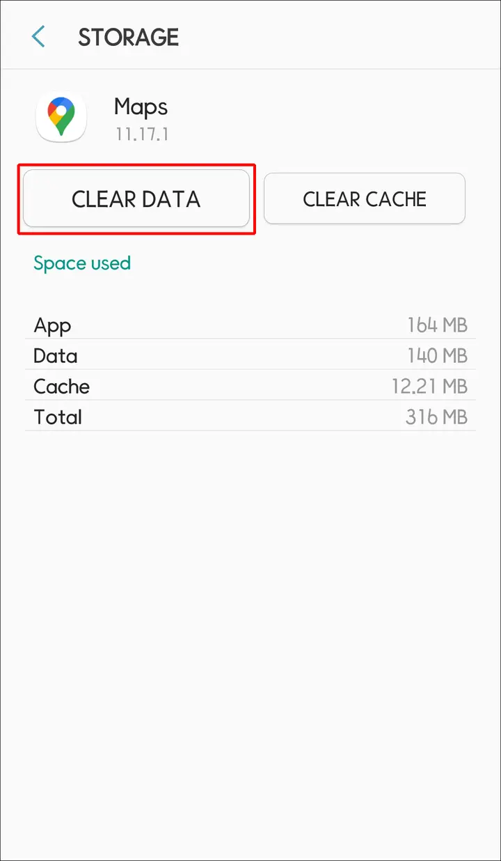 Clear cache y datos 7