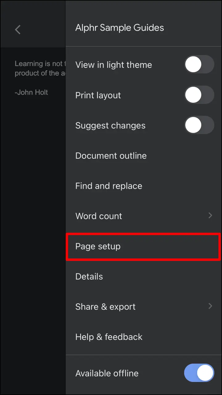 Como cambiar el color de fondo en un Google Doc 22