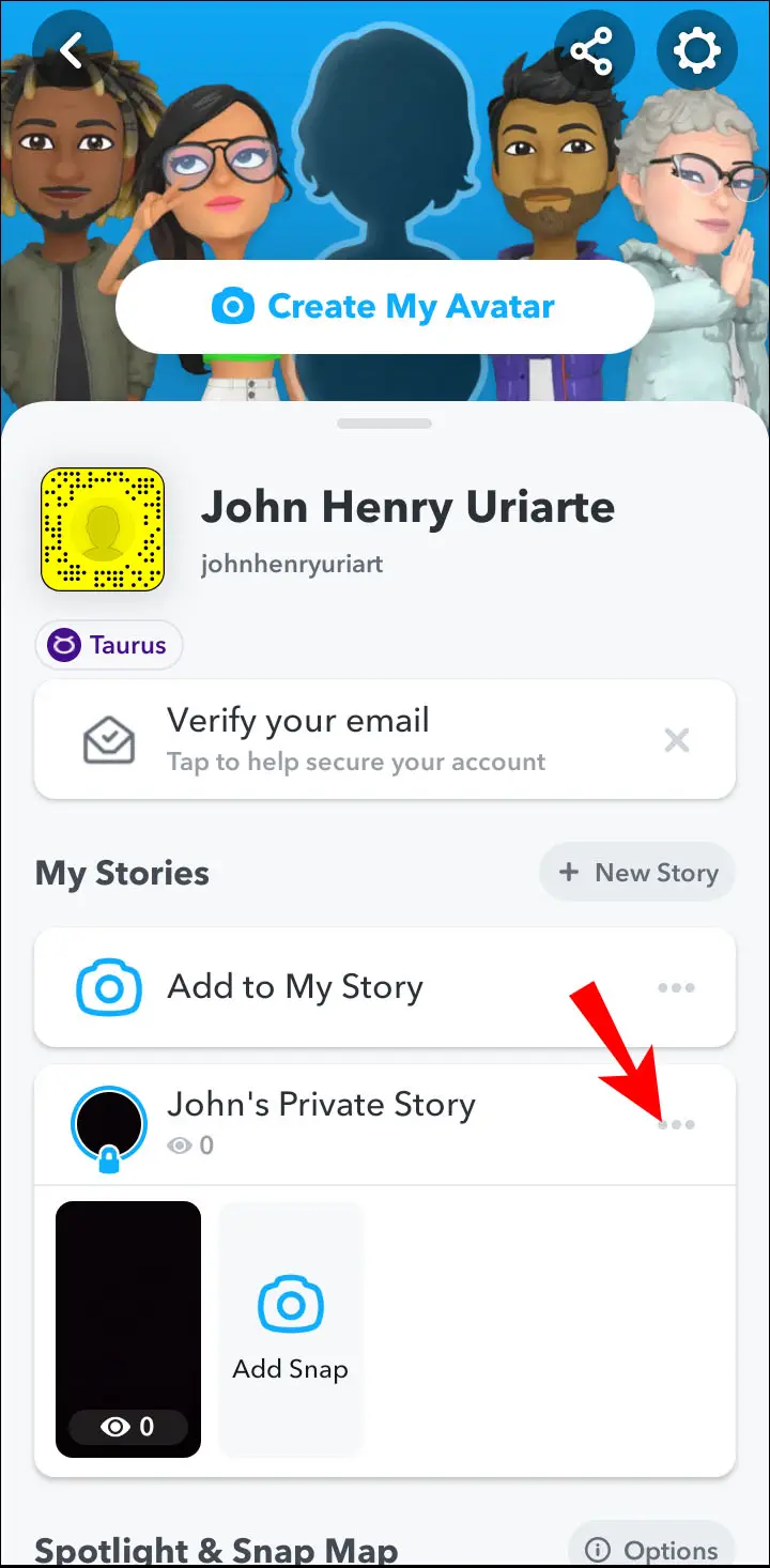 Como comprobar si alguien dejo tu historia privada en un dispositivo Android 3 1