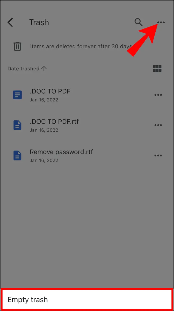 Como eliminar archivos de Google Drive 12