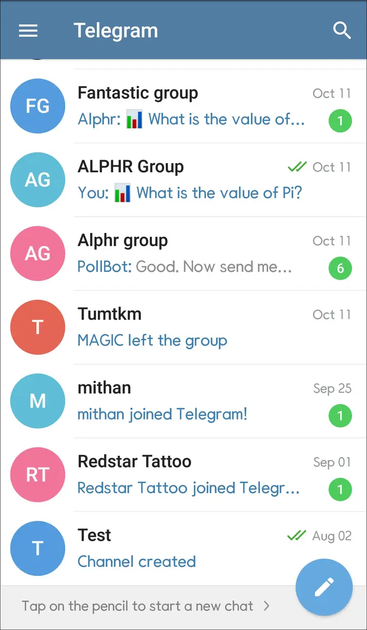 Como hacer pegatinas animadas en telegrama en un Android 7