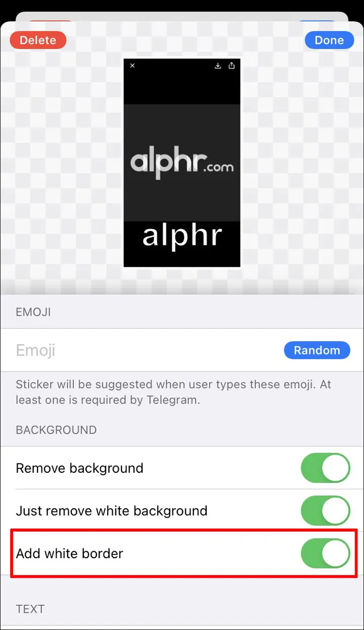 Como hacer pegatinas animadas en telegrama en un iPhone 4