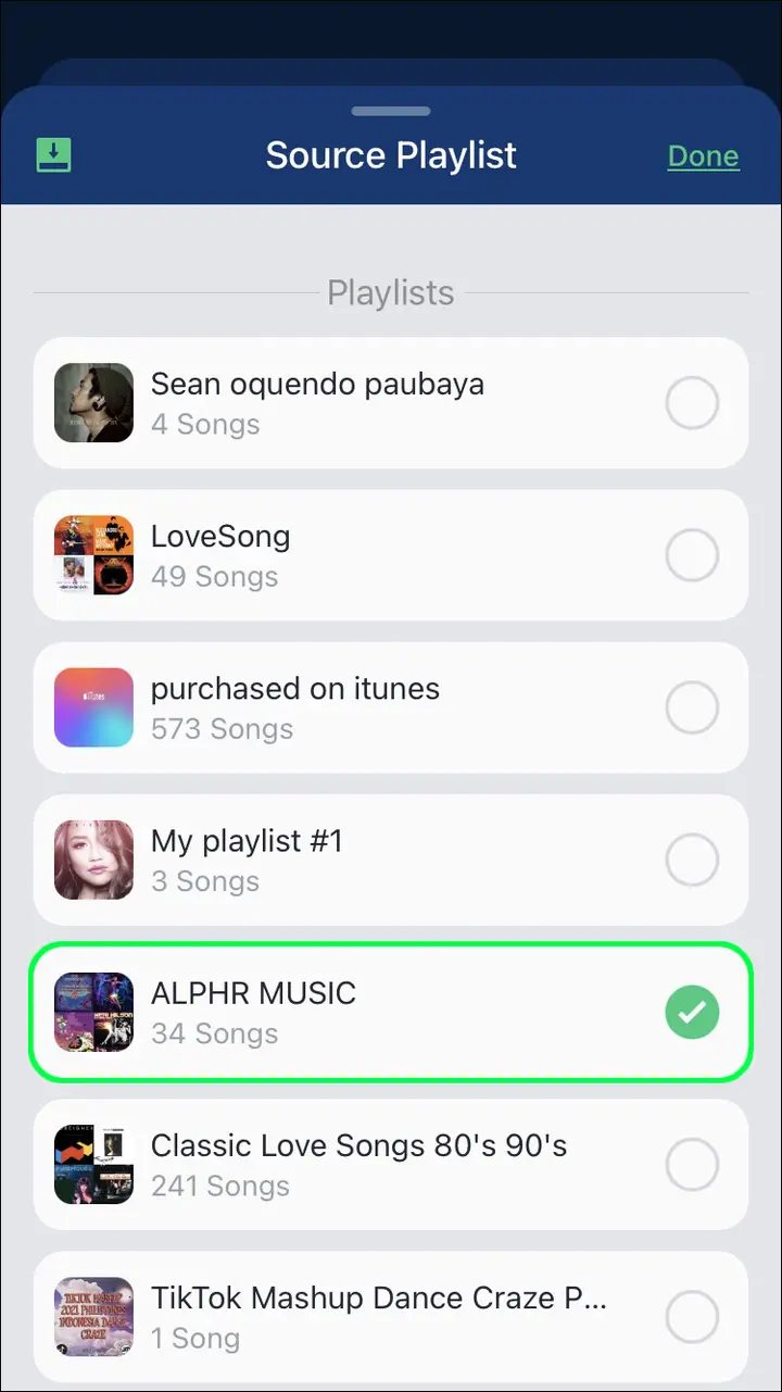 Convertir Lista de reproduccion de Spotify a Apple Music 1 1