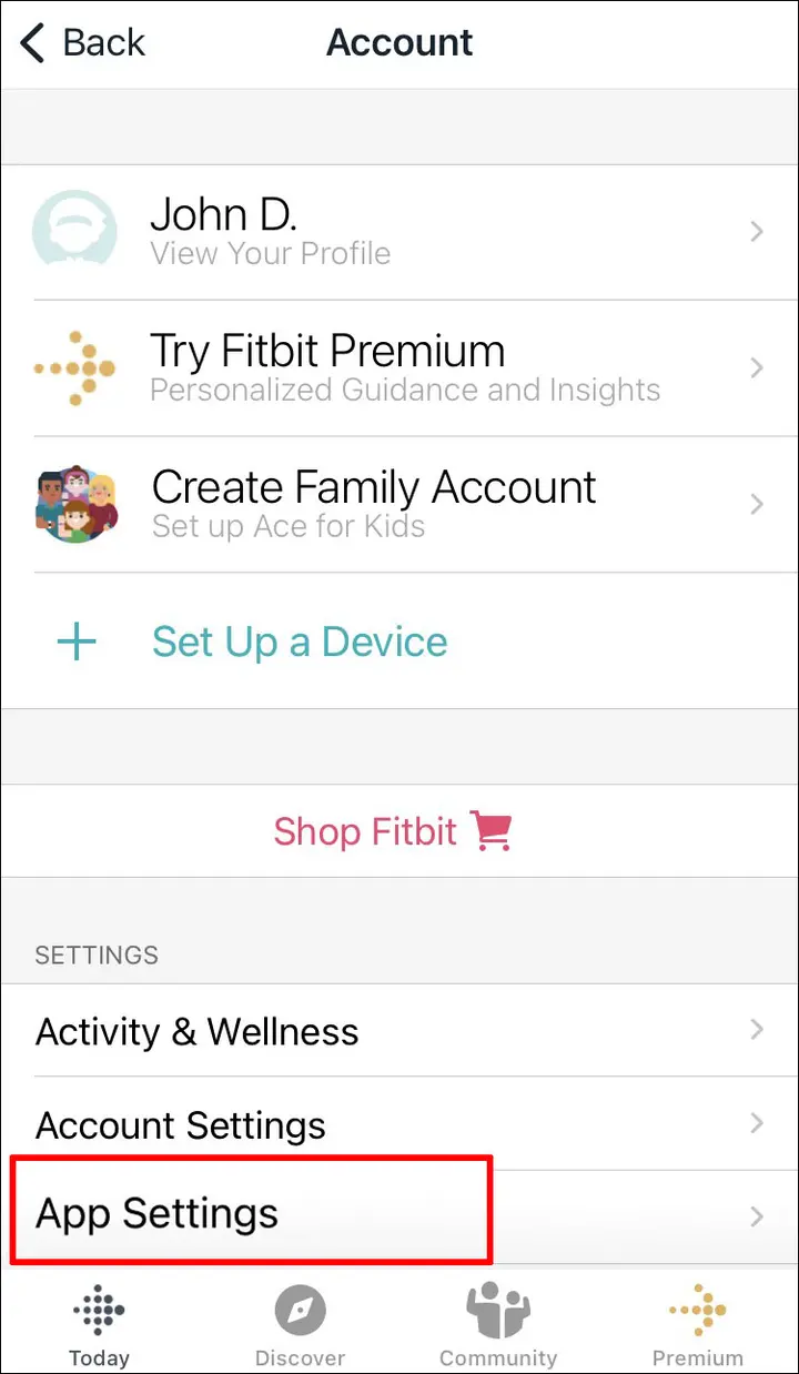 Fitbit Como cambiar el tiempo en un iPhone y iPad 3