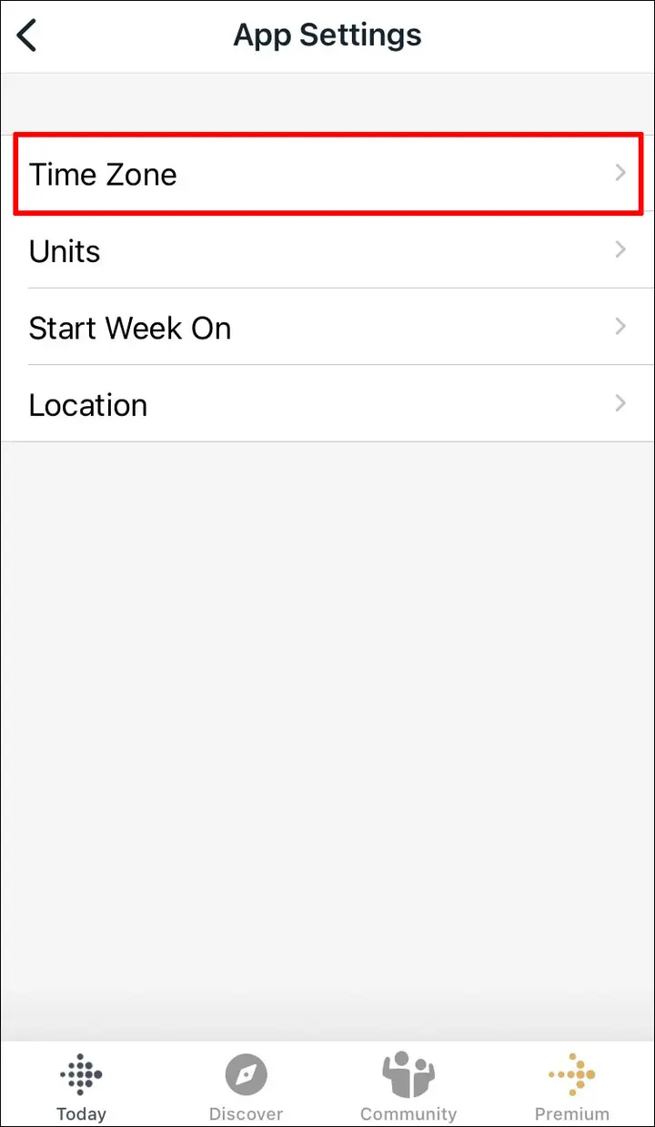 Fitbit Como cambiar el tiempo en un iPhone y iPad 4