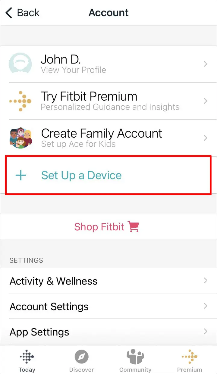 Fitbit Como cambiar el tiempo en un iPhone y iPad 6