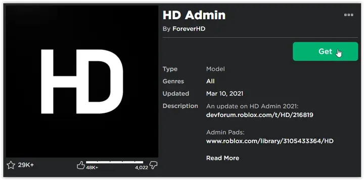ROBLOX ADD ADD HD ADMIN 01