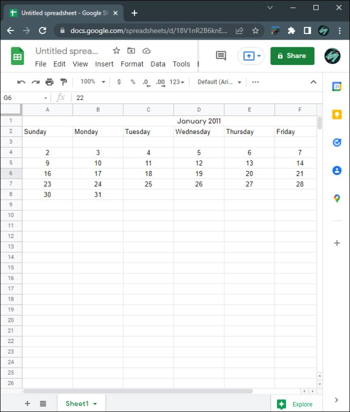 1650418062 107 Como crear un calendario en Google Sheets
