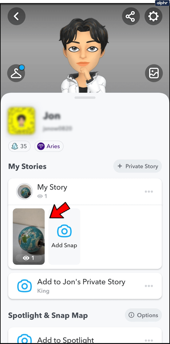 1650561358 857 Como ver tu propia historia en Snapchat