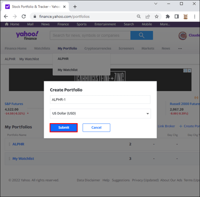 1650861266 39 Como eliminar una cartera en Yahoo Finance