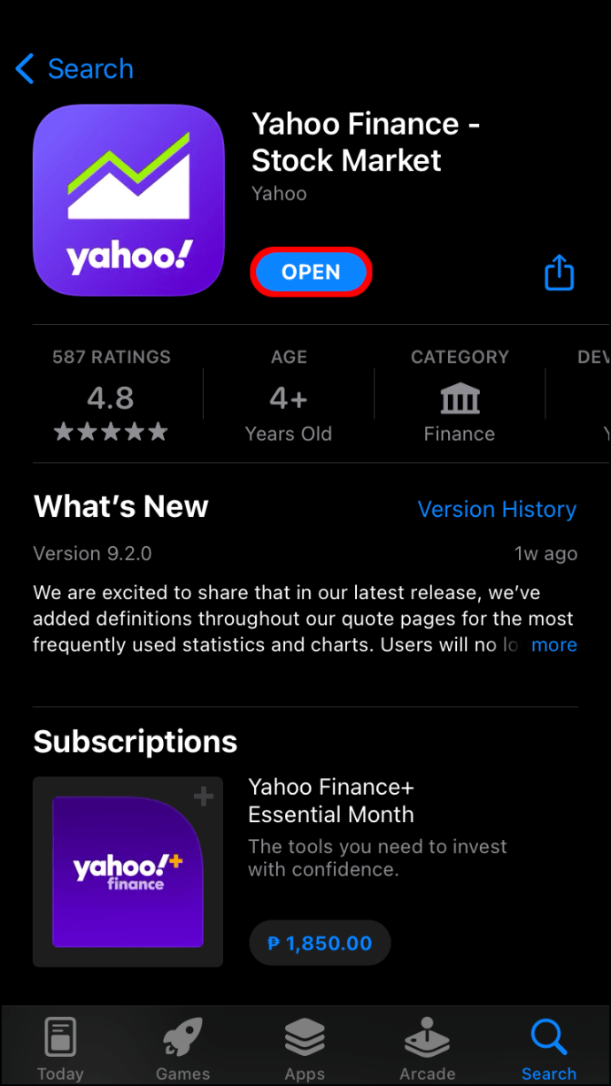 1650899026 36 Como eliminar una accion en Yahoo Finance