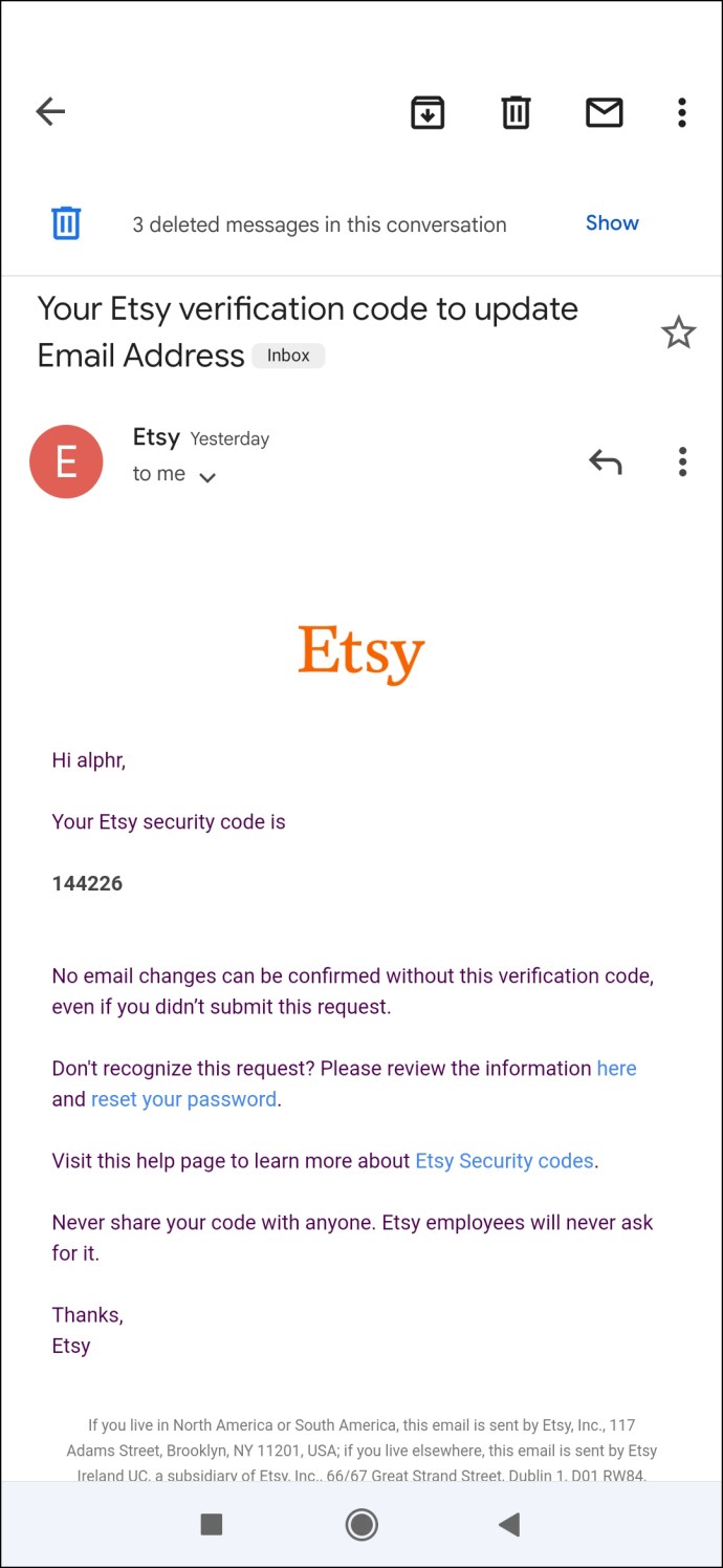 1651000471 178 Como cambiar tu direccion de correo electronico en Etsy