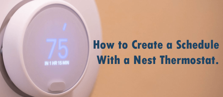 Cómo crear un horario con un termostato Nest