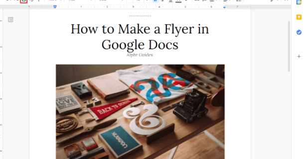 Cómo hacer un volante en Google Docs