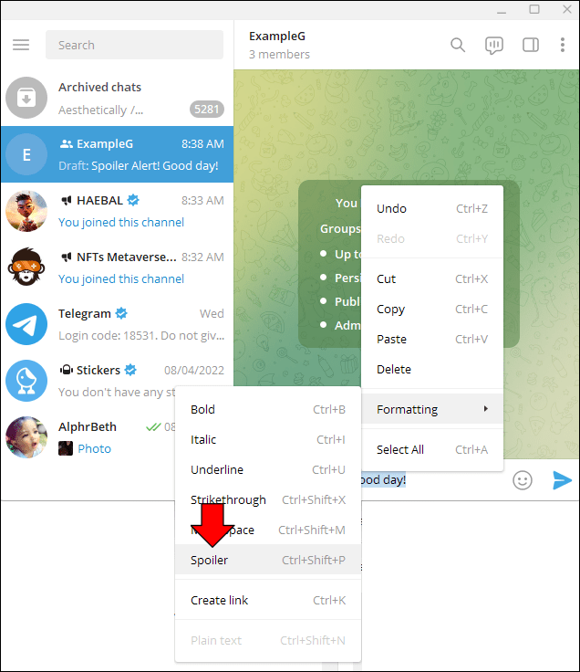1651967975 244 Como usar la etiqueta de spoiler en Telegram