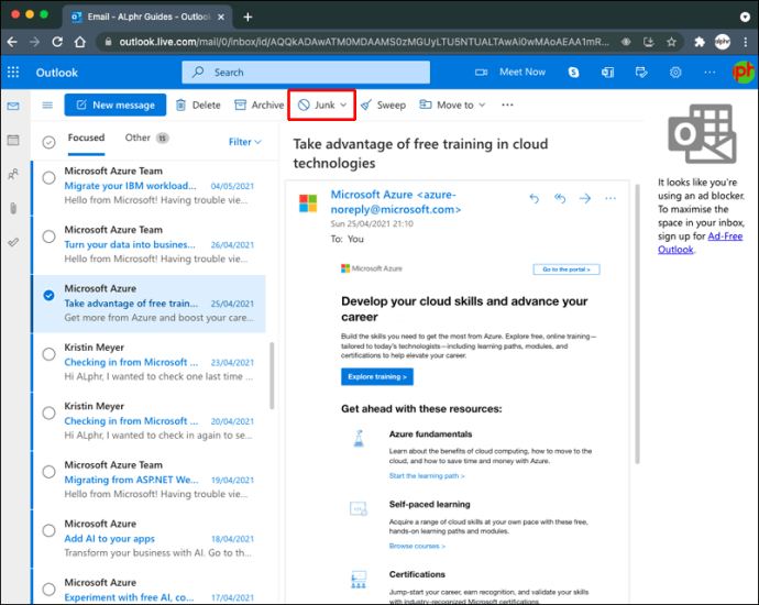 1652238523 115 Como bloquear una direccion de correo electronico en Outlook