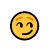 Sonrisa de satisfacción Emoji