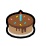 pastel de cumpleaños emoji