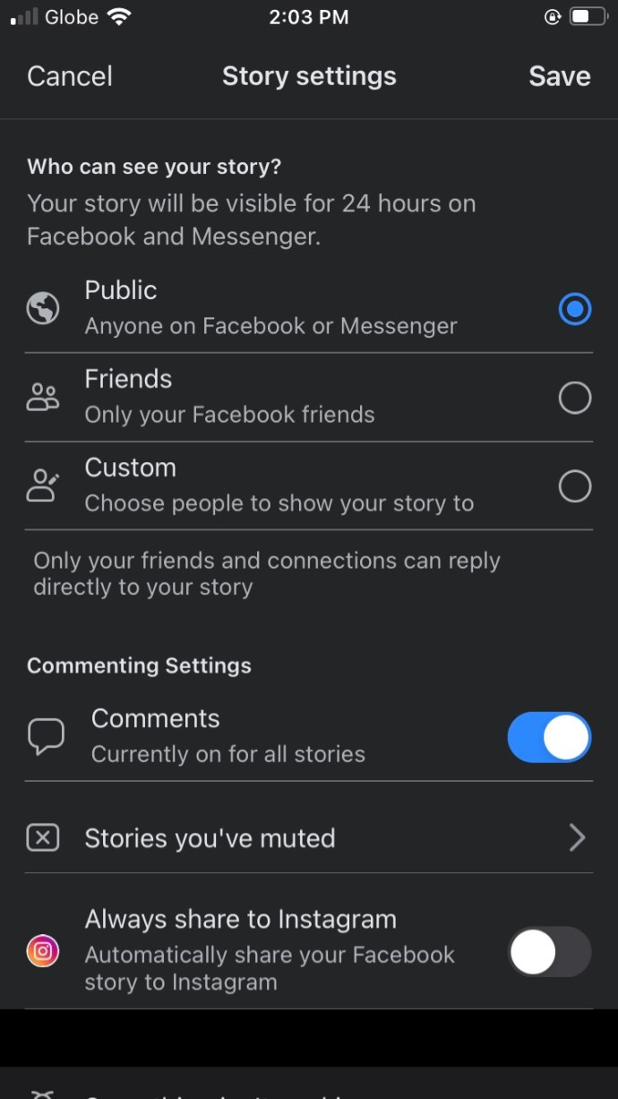 Como crear una historia de Facebook en una PC iPhone