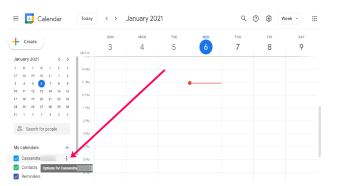 calendario de Google