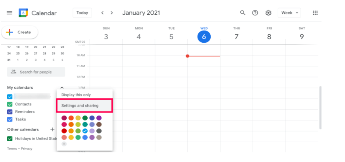 Calendario de Google: configuración y uso compartido