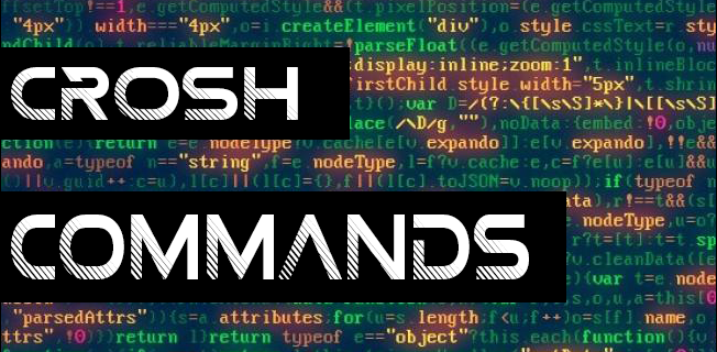 Comandos CROSH: una guía para su Chromebook