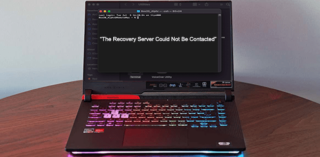 Cómo arreglar el servidor de recuperación que no se pudo contactar en una Mac