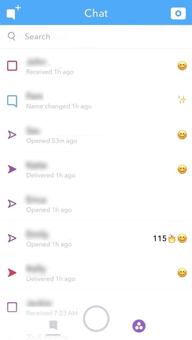 Snapchat ¿Qué significa el icono abierto?