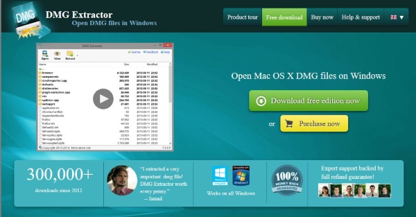 Cómo abrir un archivo DMG en Windows2