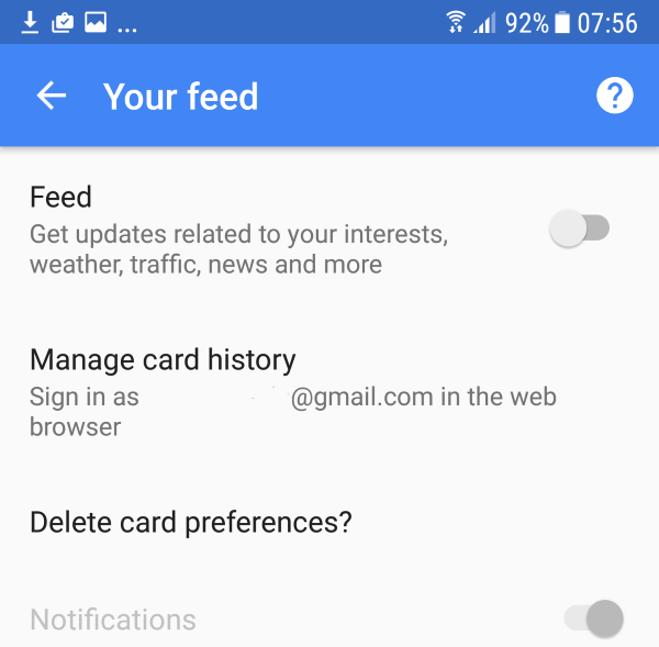 Cómo deshabilitar Google Now3