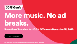 spotify premium ahora cuesta solo 99p por tres meses y