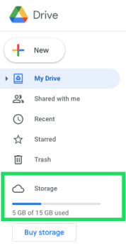 Como liberar espacio en Google Drive