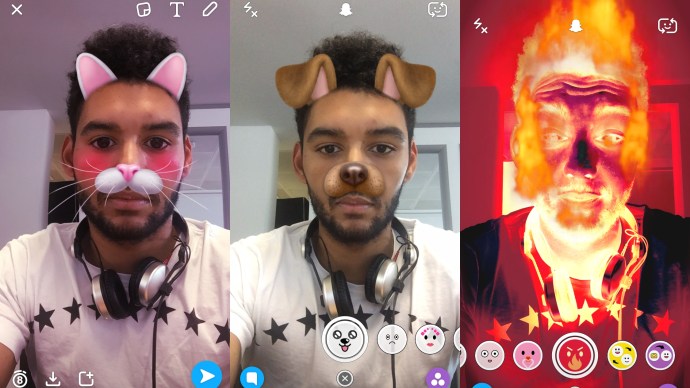Cómo usar las nuevas lentes y caras de Snapchat