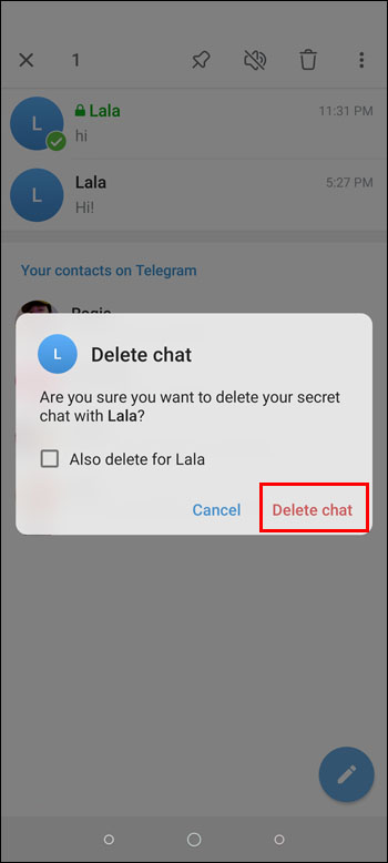 1684703711 477 Como eliminar un chat secreto en Telegram