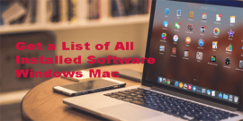 obtenga una lista de todo el software instalado en una