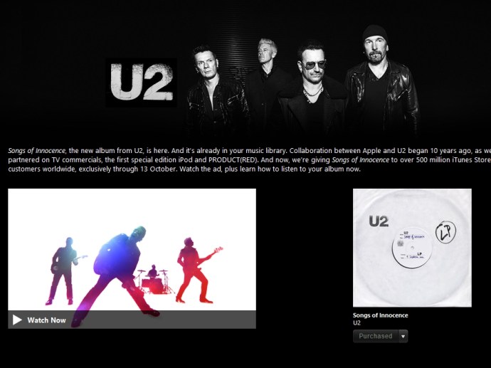 U2 itunes