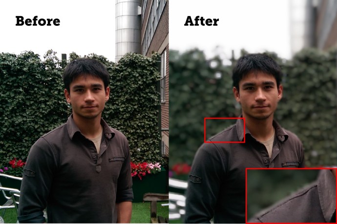 HTC One M8 - cámara dúo antes y después