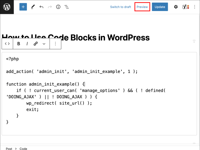 1689350415 816 Como usar bloques de codigo en WordPress