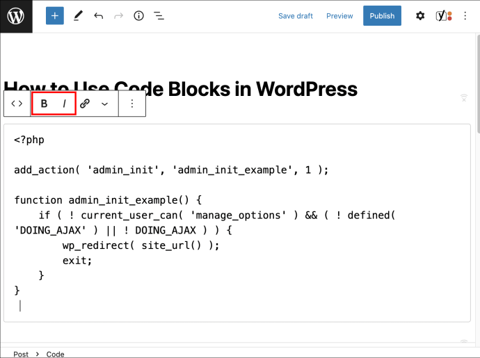 1689350415 927 Como usar bloques de codigo en WordPress