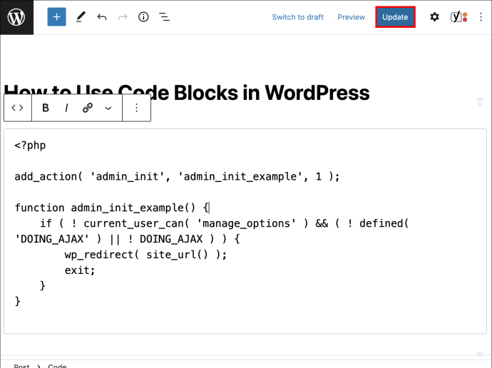 1689350416 120 Como usar bloques de codigo en WordPress