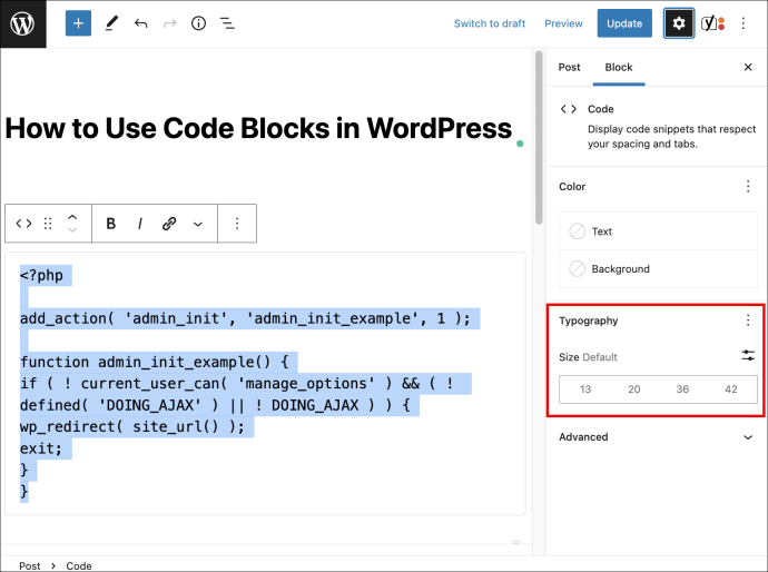 1689350419 744 Como usar bloques de codigo en WordPress
