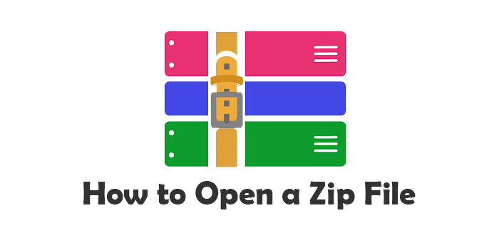 Cómo abrir un archivo zip