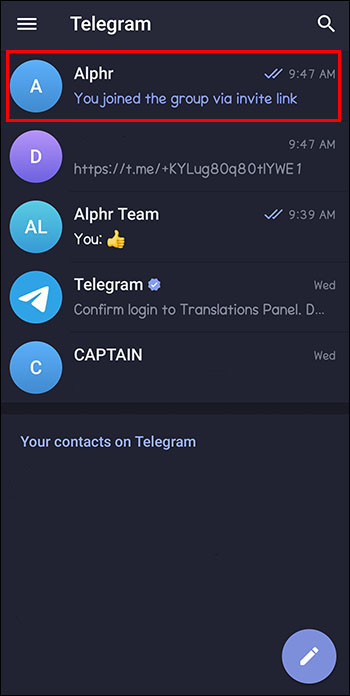 Como bloquear un grupo en Telegram