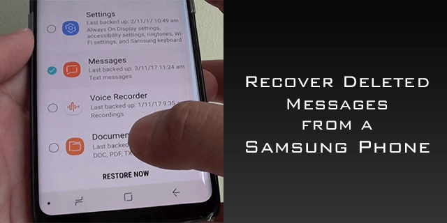 Cómo recuperar mensajes eliminados de un teléfono Samsung